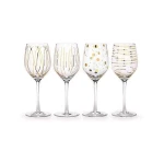 KitchenCraft  Mikasa Glasses 414ml Gold Set of 4 Pieces - KitchenCraft