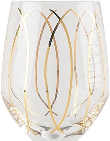 KitchenCraft  Mikasa Glasses 414ml Gold Set of 4 Pieces - KitchenCraft - Image 6