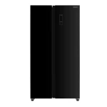 Sharp Refrigerator 655 Liters Side by Side  A++ Interior LED light  91 x 67 x 177 cm Securit Black SJ-X655-BK3 - SHARP
