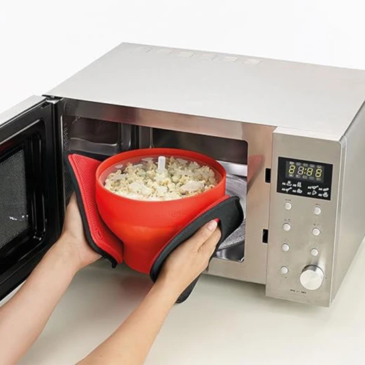 Lekue Microwave Popcorn Popper/Popcorn Maker, Red 100% platinum silicone Ease of Use - Lekue - Image 6
