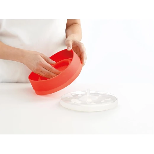 Lekue Microwave Popcorn Popper/Popcorn Maker, Red 100% platinum silicone Ease of Use - Lekue - Image 2