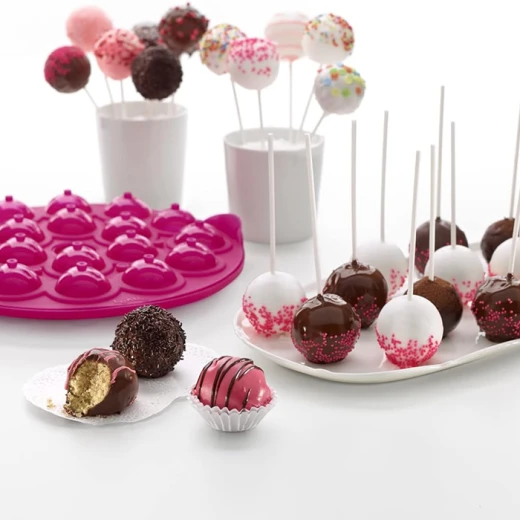Lekue Cake Pops Maker Mould Pink, Silicone, Fast & Clean Baking - Lekue - Image 4