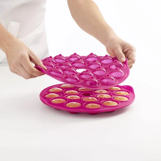 Lekue Cake Pops Maker Mould Pink, Silicone, Fast & Clean Baking - Lekue - Image 5