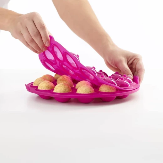 Lekue Cake Pops Maker Mould Pink, Silicone, Fast & Clean Baking - Lekue - Image 2