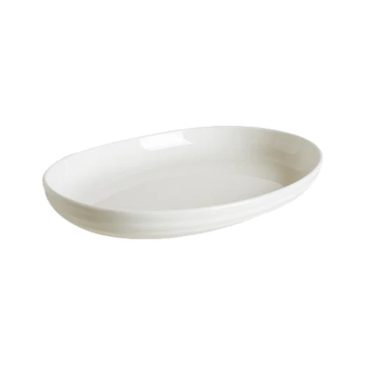 Bonna Premium White Oval Porcelain Dish 31x21cm Durable & Microwave Safe Bonna Premium White Oval Porcelain Dish 31x21cm Durable & Microwave Safe