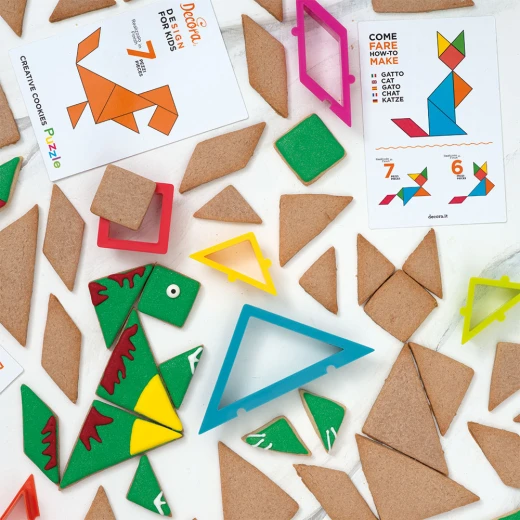 Decora Creative Cookies Puzzle Set of 6 Cutters - Decora - Image 4