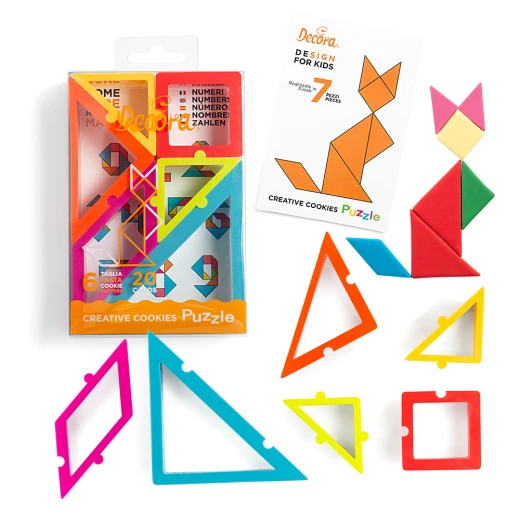 Decora Creative Cookies Puzzle Set of 6 Cutters - Decora - Image 5