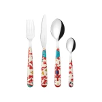 Guzzini Flower & Lemon Cutlery Set of 24 Pieces Stainless Steel Red - Guzzini