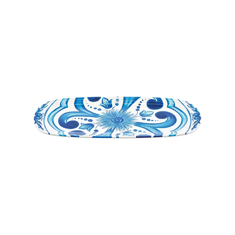 Guzzini Blues Small Rectangular Tray Dia 39,5x16,5xh2,5 cm Blue - Guzzini