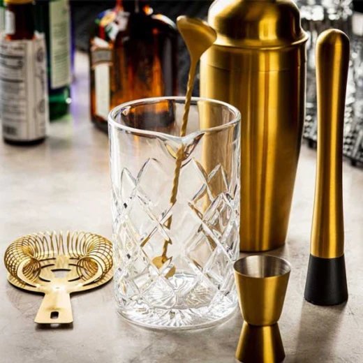 Table Craft Muddler With Plastic Tip Stainless Steel Gold Finish - Table Craft - Image 2