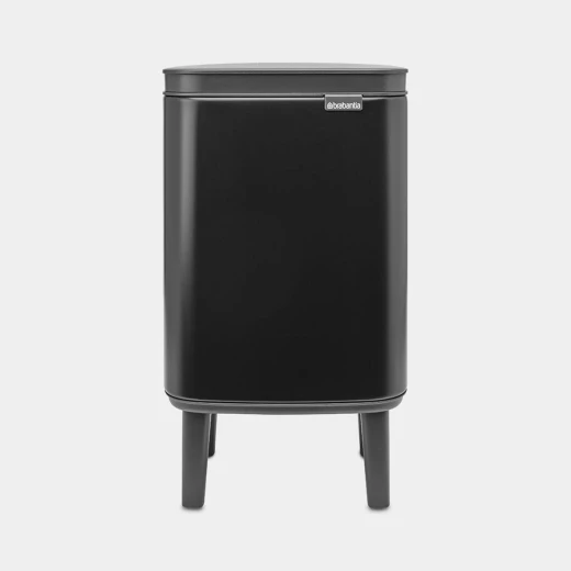 Brabantia Bo Waste Bin Hi 4 Liter Fingerprint Proof Stainless Steel Easy to use soft closing lid Hygienic Black Brabantia Bo Waste Bin Hi 4 Liter Fingerprint Proof Stainless Steel Easy to use soft closing lid Hygienic Black