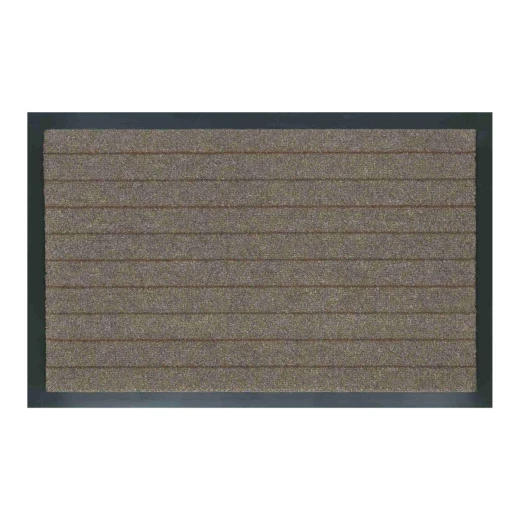 V.C Alaska Door Mat 60x90cm Brown with Black Rubber Rim V.C Alaska Door Mat 60x90cm Brown with Black Rubber Rim