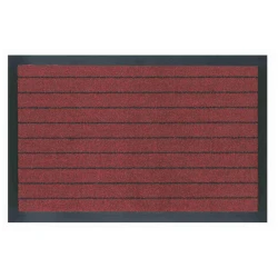 V.C Alaska Door Mat 60x90cm Dark Red with Black Rubber Rim
