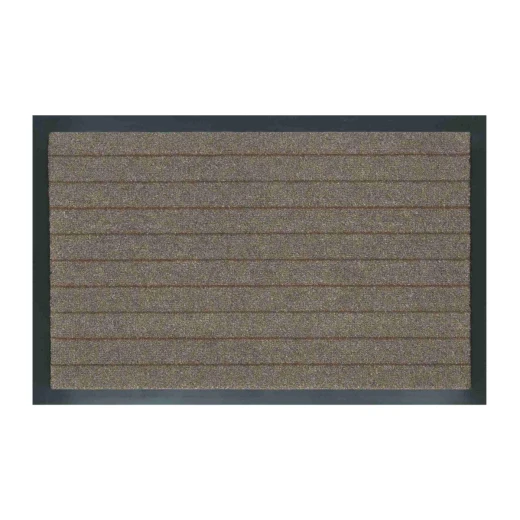 V.C Alaska Door Mat 90X150cm Brown with Black Rubber Rim V.C Alaska Door Mat 90X150cm Brown with Black Rubber Rim
