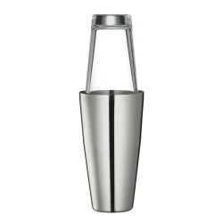 APS Shaker Set 800ml Stainless Steel & 400ml Glass Polished Finish