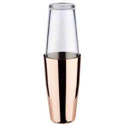 APS Shaker Set 800ml Copper 400ml Glass Polished Finish