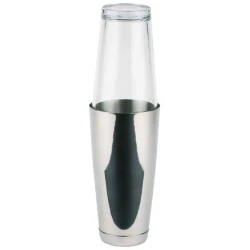 APS Shaker Set 700ml Stainless Steel & 400ml Glass Polished Finish