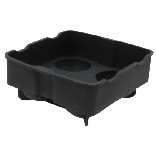 Table Craft Silicone Ice Round Tray Black 4 Section Black - Table Craft - Image 2