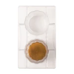 Decora The Wavy Glass Chocolate Mold Transparent 7.87 x 4.72 x 0.87 inches - Decora