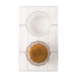 Decora The Wavy Glass Chocolate Mold Transparent 7.87 x 4.72 x 0.87 inches