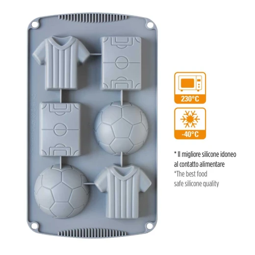 Decora 6 Piece Magic Football Shape Non-Stick Silicone Mold - Decora - Image 2