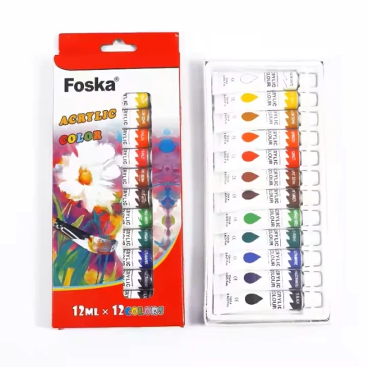 Foska Acrylic Color 12 Ml *12 Foska Acrylic Color 12 Ml *12