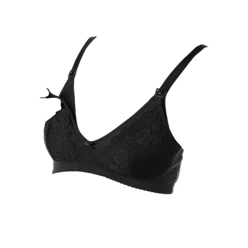 Chicco Cotton Nursing Bra, Black Color - Chicco