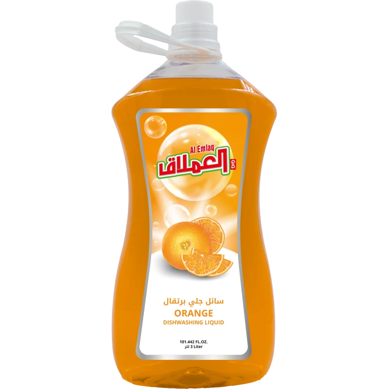 Al Emlaq Dishwashing liquid Orange Scent 3 liter - Al Emlaq