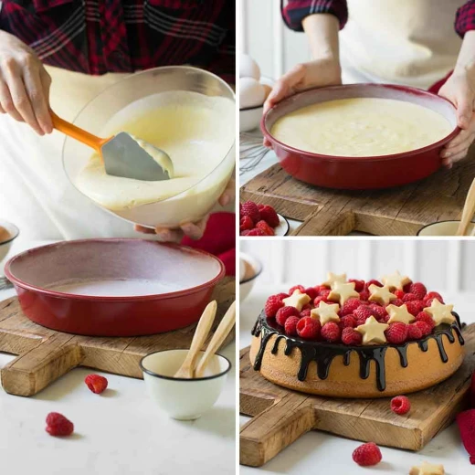 Decora Nonstick Pan Ø 24,5 X 5 H Cm Celebration Red - Decora - Image 6