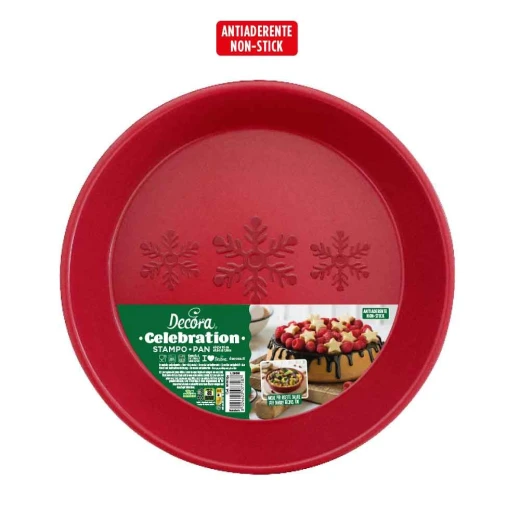 Decora Nonstick Pan Ø 24,5 X 5 H Cm Celebration Red Decora Nonstick Pan Ø 24,5 X 5 H Cm Celebration Red