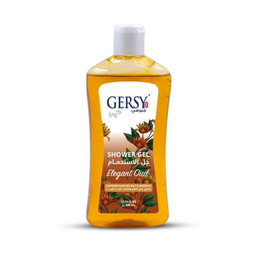 Gersy Elegant Oud Shower Gel contains Dead Sea salts and minerals 400 ML Gersy Elegant Oud Shower Gel contains Dead Sea salts and minerals 400 ML