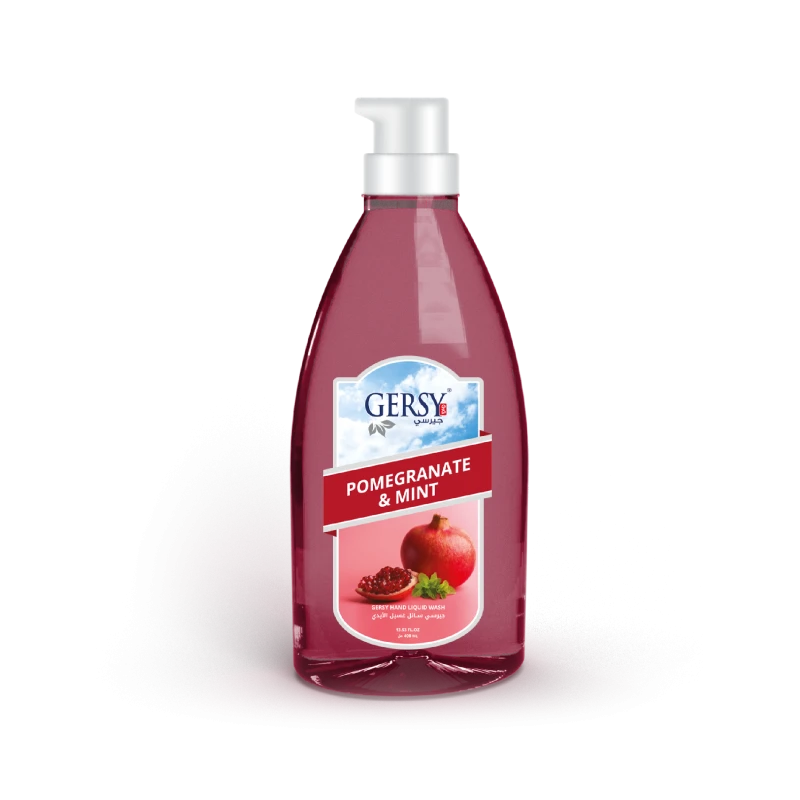Gersy Face & Hand Soap, pomegranate and mint Smell, 400 Ml - Gersy