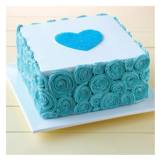 صينية كيك ديكورا مربعة من الألومنيوم الأنودي بحجم 20x20x7.5 سم - ديكورا - Image 5