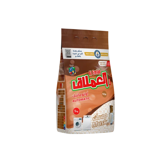 مسحوق غسيل اوتوماتيك كيس 5 كيلو مسك من العملاق مسحوق غسيل اوتوماتيك كيس 5 كيلو مسك من العملاق