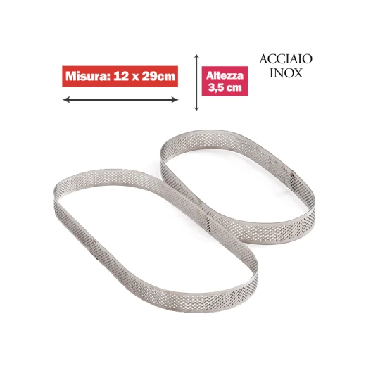 Decora S/S Micro-Perforated Oval Shape 12 cm x 29 cm x 3,5cm h - Decora - Image 4