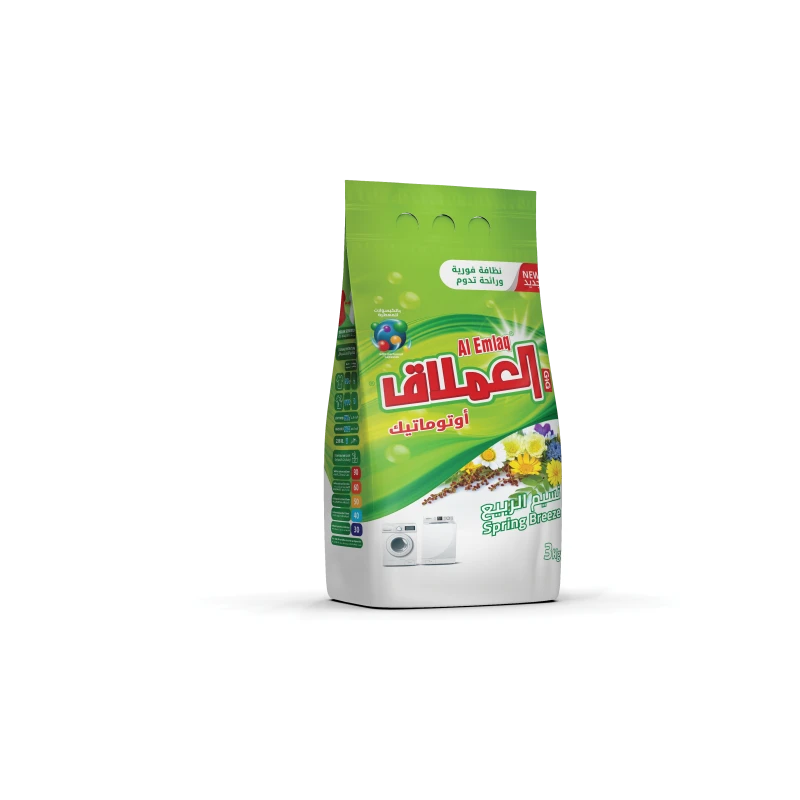 Al Emlaq Eco Clean Low Foaming Powder spring breeze, 3kg - Al Emlaq