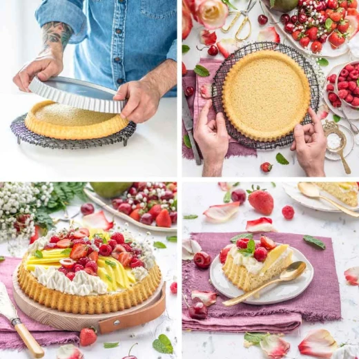 Decora Round Non-Stick Tart Pan w/Removable Grooved Bottom Ø28 xh 3 cm - Decora - Image 3