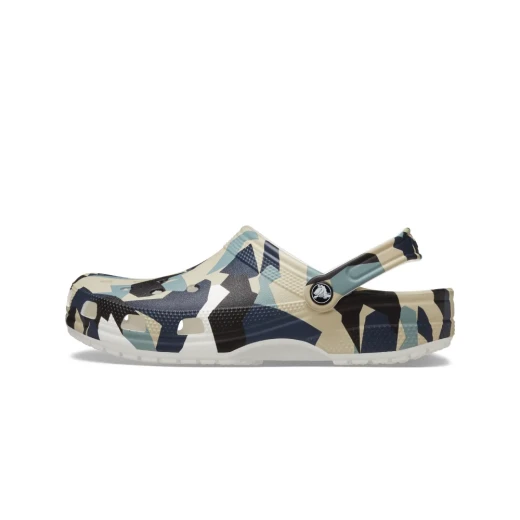 Crocs Unisex Crocs Classic Geo Camo Clog White Multi 45-46 - Crocs - Image 2
