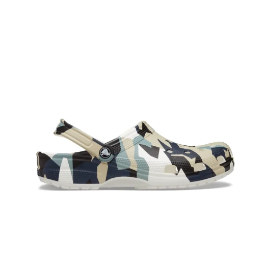 Crocs Unisex Crocs Classic Geo Camo Clog White Multi 45-46 - Crocs - Image 5