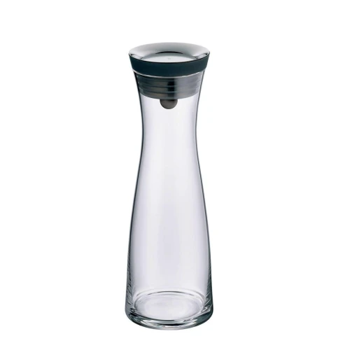 WMF Water Decanter 1 Liter Black Glass with lid Easy to fill Dishwasher safe WMF Water Decanter 1 Liter Black Glass with lid Easy to fill Dishwasher safe