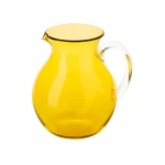Guzzini Dolcevita Balloon Pitcher 2 Liter Amber Made from 100% recyclable bio-based plastic - Guzzini