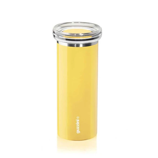 Guzzini Energy Thermal Travel Mug With Pressure Lid 350ml Unbreakable Plastic Plug Yellow Guzzini Energy Thermal Travel Mug With Pressure Lid 350ml Unbreakable Plastic Plug Yellow
