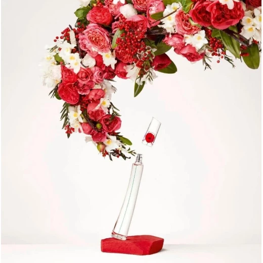 Kenzo Flower Eau de Parfum for Women 3.4 oz Captivating Floral Fragrance with Bulgarian Rose and Vanilla Sensual Musk for Daily Wear - Kenzo - Image 2