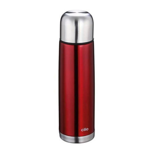 Kuchenprofi Vacuum Bottle 0.75 Liter Stainless Steel Red For office, school, leisure, With drinking cup Kuchenprofi Vacuum Bottle 0.75 Liter Stainless Steel Red For office, school, leisure, With drinking cup
