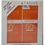 Set Atache Be Sun Light Fluid Spf 50+ 50ml 2pac - Atache