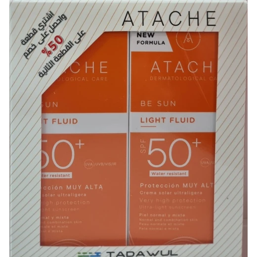 Set Atache Be Sun Light Fluid Spf 50+ 50ml 2pac Set Atache Be Sun Light Fluid Spf 50+ 50ml 2pac