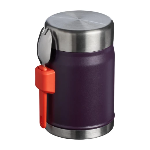 Stanley Classic Legendary Food Jar 0.4L + Spork Hammertone Plum - Stanley - Image 3