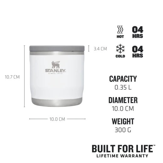 Stanley Adventure To Go Food Jar 0.35L White Polar - Stanley - Image 2