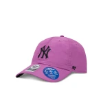 47 Brand New York Yankees Hyper Violet BRRR Clean Up Cap Adjustable, Breathable, 100% Cotton, Embroidered Logo - 47 Brand