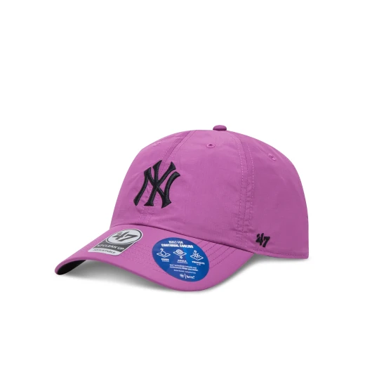 47 Brand New York Yankees Hyper Violet BRRR Clean Up Cap Adjustable, Breathable, 100% Cotton, Embroidered Logo 47 Brand New York Yankees Hyper Violet BRRR Clean Up Cap Adjustable, Breathable, 100% Cotton, Embroidered Logo